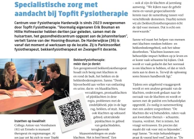 Specialistische zorg met aandacht bij Topfit Fysiotherapie Harderwijk