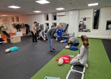 Reanimatie cursus Topfit collega’s