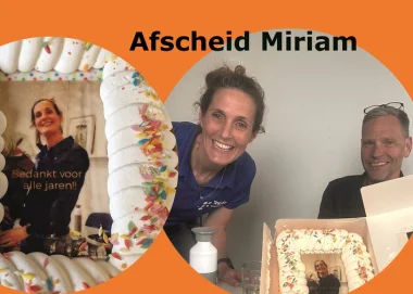 Afscheid Miriam Geerdink